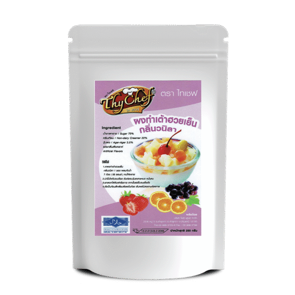 ผงทำเต้าฮวยเย็น, Agar Dessert Mix, กลิ่นวนิลลา, Vanilla Flavoured, ไทเชฟ, Thychef