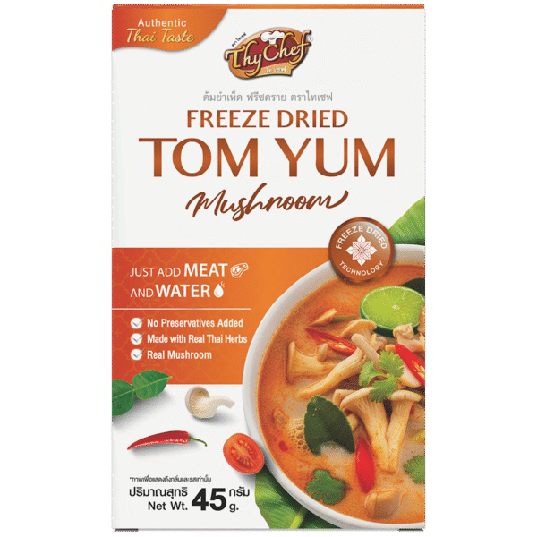 ต้มยำเห็ด, Tom Yum, แกงก้อนฟรีซดราย, Freeze Dried Curry, ไทเชฟ, Thychef