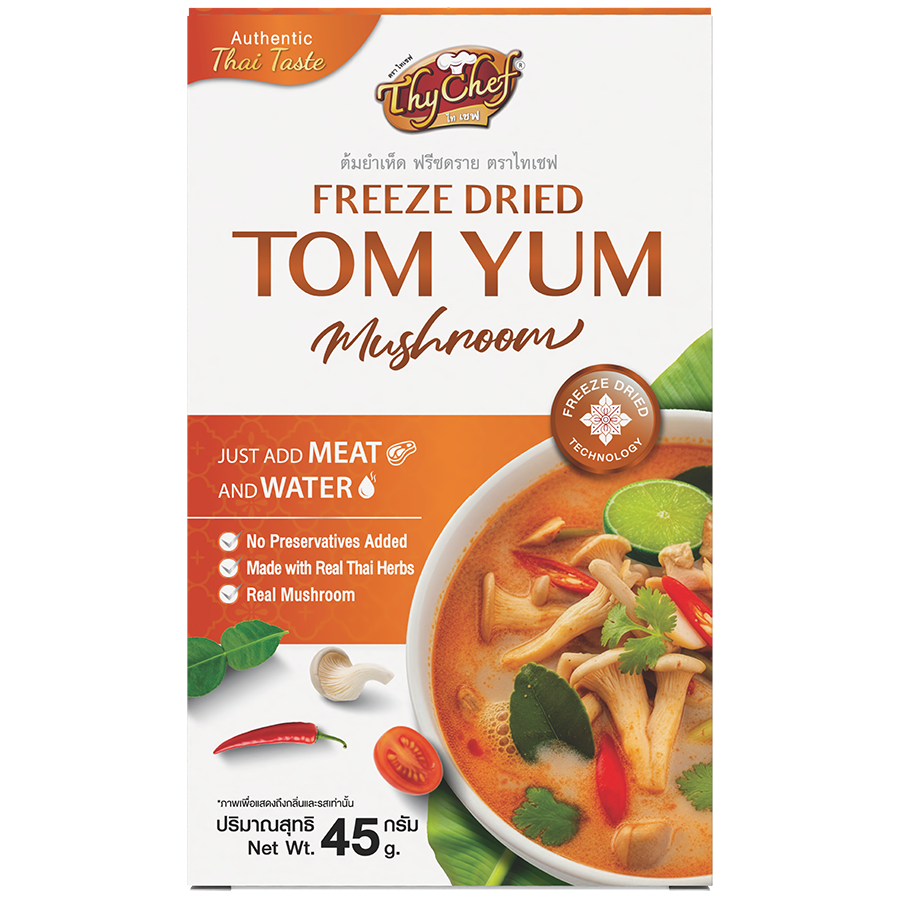 ต้มยำเห็ด, Tom Yum, แกงก้อนฟรีซดราย, Freeze Dried Curry, ไทเชฟ, Thychef